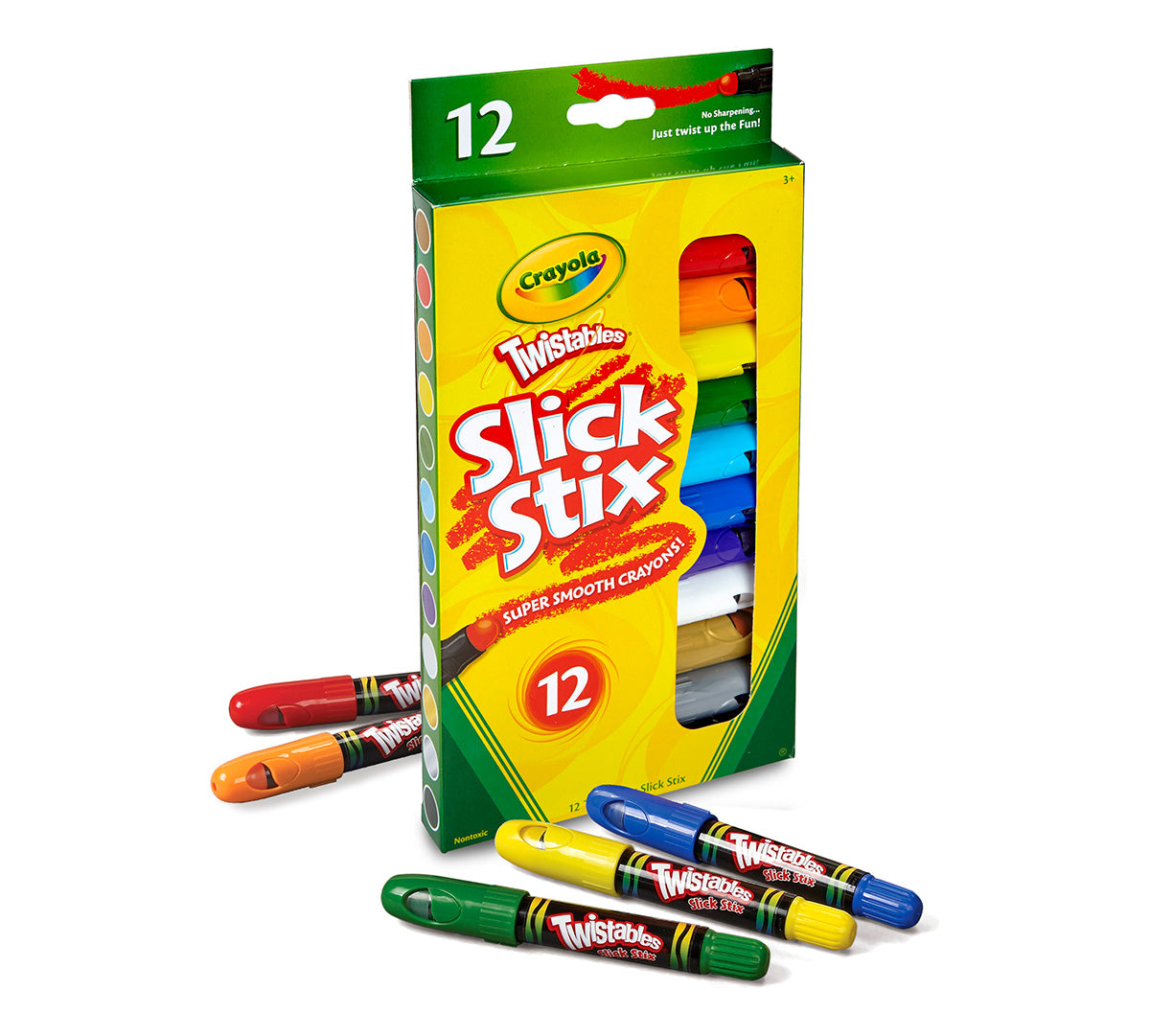 Twistables Slick Stix Super-Smooth Crayons 12 ct. - US 5538
