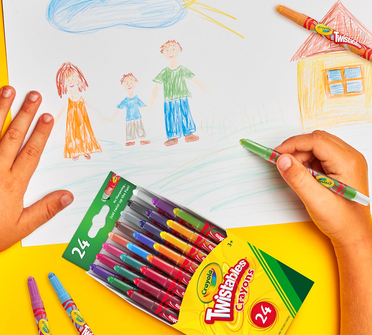 Mini Twistables Crayons, 24 Count - US 9358