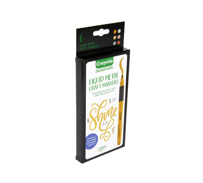 Signature Metallic Permanent Markers, 6 Count - US 1203